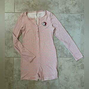 AE Snoopy Christmas pajama romper